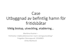 utbyggnad av hamn för fritidsbåtarUM160825