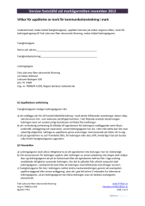 Markupplåtelseavtal för kommunikationsledning i mark (nedan