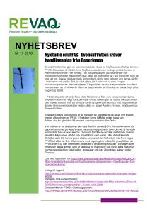 nyhetsbrev - Svenskt Vatten
