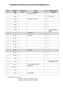 planering matematik klass 9ab vårterminen 2017
