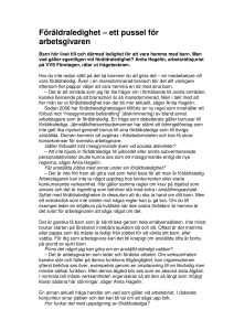 Föräldraledighet – ett pussel för arbetsgivaren