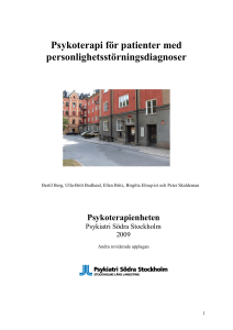 Psykoterapi för patienter med