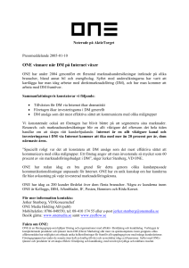 Noterade på AktieTorget Pressmeddelande 2005-01
