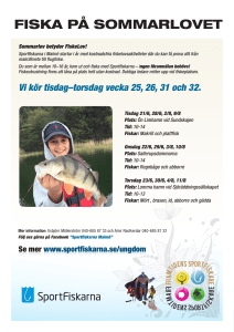 fiska på sommarlovet