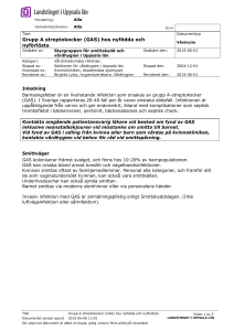Grupp A streptokocker (GAS)