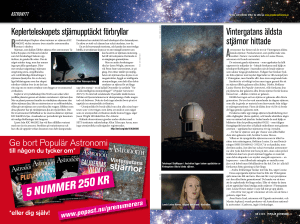 5 nummer 250 kr - Populär Astronomi