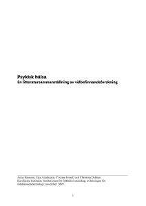 Psykisk hälsa - Pappamanualen