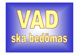 Exempel på bedömning VAD
