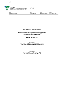 Avtal Nordea Övriga Objekt RS 1232-2015