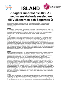 ISLAND 7 dagars rundresa 12-18/5