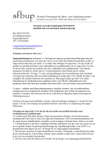 Remissvar juridiskt könsbyte för unga 2014