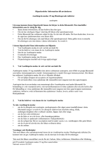 Bipacksedeln: Information till användaren Azathioprin medac 25 mg