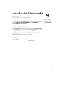 LVFS 2009:13 - Läkemedelsverket