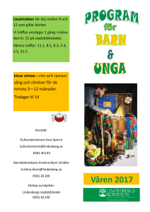 Barnprogram Lindesberg våren 2017