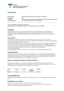 1 Information om vaccination mot rotavirus perosnal 160830
