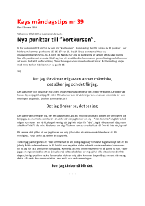 Kays måndagstips nr 39