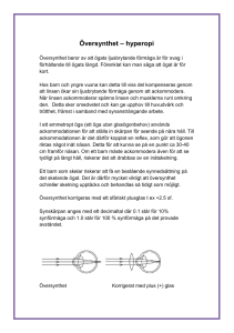 Översynthet – hyperopi