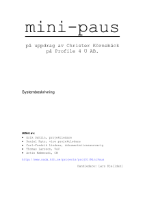 Systembeskrivning