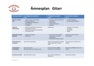 Ämnesplan gitarr