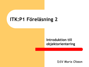 ITP1 Föreläsning 1