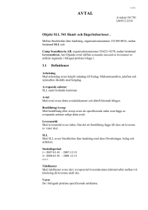 541701 - SLL Upphandling