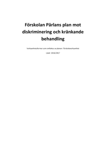 likabehandlingsplan Pärlan 2016-2017