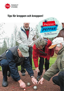 Tips för kroppen och knoppen! - Myndigheten för samhällsskydd och