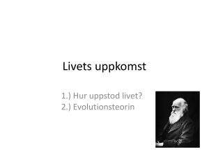 Livets uppkomst