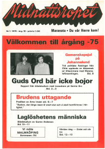 Guds Ord bär icke bojor - Maranataförsamlingen i Stockholm