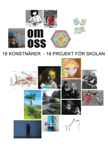 18 konstnärer - 18 projekt för skolan