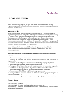 Programmering