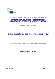 Gränsöverskridande livssituationer i EU