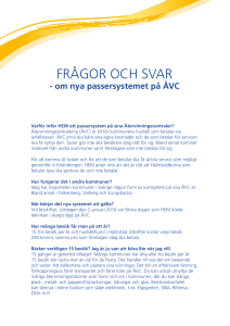Frågor och svar om nya passersystemet