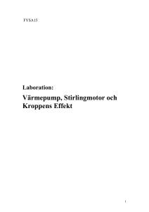 Värmepump, Stirlingmotor och Kroppens Effekt