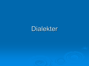 Dialekter