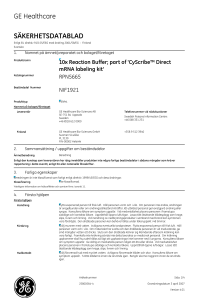 säkerhetsdatablad - GE Healthcare Life Sciences