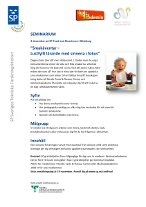 Smakäventyr – Lustfyllt lärande med sinnena i fokus