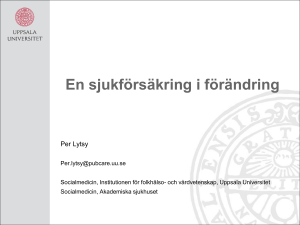 En sjukförsäkring i förändring
