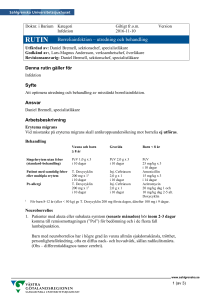RUTIN Borreliainfektion – utredning och behandling