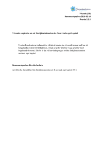 Yrkande SD Färdtjänstnämden eget kapital KS 2016-02