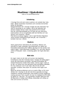 Muslimer i Sjukvården