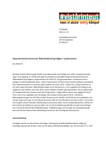 Departementspromemorian Åldersbedömning