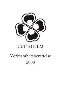 Verksamhetsberättelse 2008