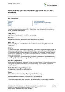 09 54 09 Massage- och vibrationsapparater för