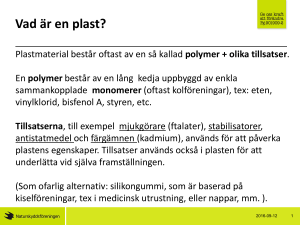 Vad är en plast? - Naturskyddsföreningen i Varberg