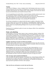 Vatten Foder och utfodring