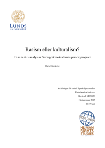 Rasism eller kulturalism?