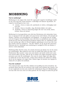 mobbning - Vimmerby Kommun