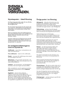 Övriga poster i en förening
