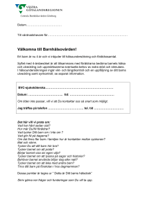 Välkomna till Barnhälsovården!
